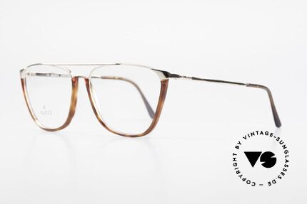 Gucci 1308 90's Designer Eyeglass-Frame, noble timeless design (gold-plated / tortoise), Made for Men and Women