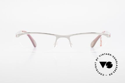Bugatti 497 Palladium Vintage Frame Nylor, characteristical design of the Odotype Series, Made for Men
