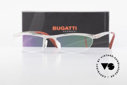 Bugatti 497 Palladium Vintage Frame Nylor, Size: large, Made for Men