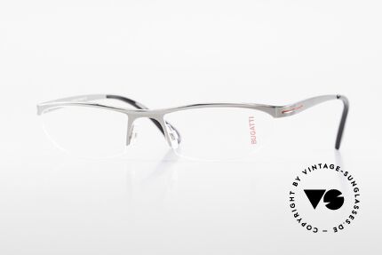 Bugatti 497 Ruthenium Vintage Eyeglasses, Bugatti glasses, model 497, 24, L, size 55/19, Made for Men