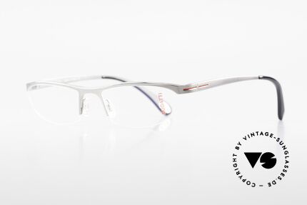 Bugatti 497 Ruthenium Vintage Eyeglasses, ergonomic frame with flexible spring hinges, Made for Men