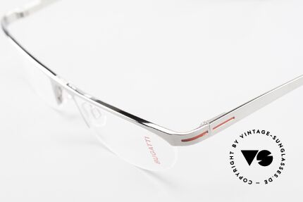 Bugatti 497 Ruthenium Vintage Eyeglasses, unworn rarity of the old Bugatti small batch, Made for Men