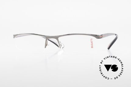 Bugatti 495 Ruthenium Eyeglasses Luxury, Bugatti glasses, model 495, 24, L, size 55/19, Made for Men