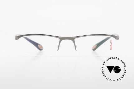 Bugatti 495 Ruthenium Eyeglasses Luxury, characteristical design of the Odotype Series, Made for Men
