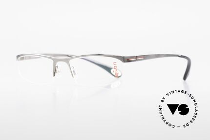 Bugatti 495 Ruthenium Eyeglasses Luxury, ergonomic frame with flexible spring hinges, Made for Men