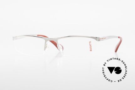 Bugatti 495 Luxury Palladium Frame Nylor, Bugatti glasses, model 495, 005, L, size 55/19, Made for Men