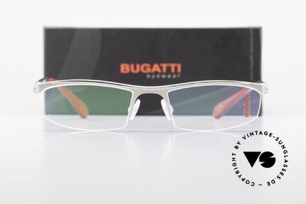 Bugatti 495 Luxury Palladium Frame Nylor, Size: large, Made for Men