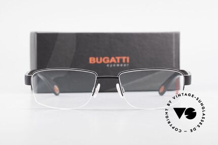 Bugatti 529 Ebony Titanium Eyeglasses XL, Size: large, Made for Men