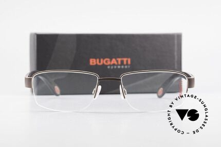 Bugatti 529 XL Ebony Titanium Eyeglasses, Size: large, Made for Men
