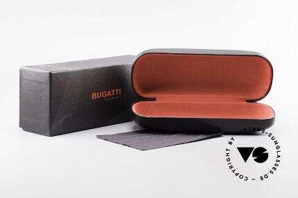 Bugatti 549 Ebony Wood Ruthenium Frame, Size: medium, Made for Men