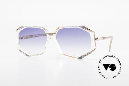 Cazal 355 Extraordinary Sunglasses 90's, extraordinary Cazal designer frame from the early 90's, Made for Women