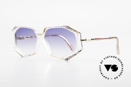 Cazal 355 Extraordinary Sunglasses 90's, terrific frame pattern by CAri ZALloni (check the pics!), Made for Women