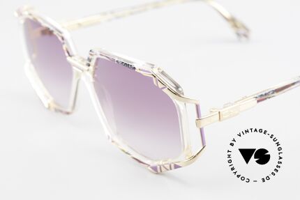 Cazal 355 Extraordinary 90's Cazal Frame, color description: garnet olive fuchsia / crystal / gold, Made for Women