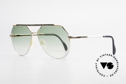 Cazal 733 Gold Plated 80's Sunglasses, finest craftsmanship & neat frame decor; size 60-13, Made for Men
