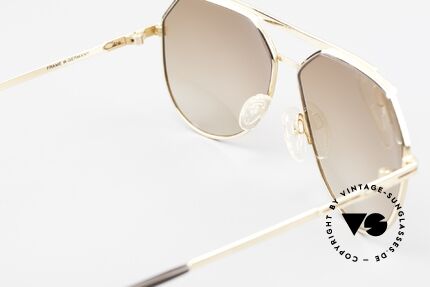 Cazal 733 80's Men's Aviator Sunglasses, brown-gradient sun lenses (for 100% UV protection), Made for Men