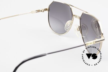 Cazal 724 West Germany Titan 1980's, with gray-gradient sun lenses for 100% UV protection, Made for Men