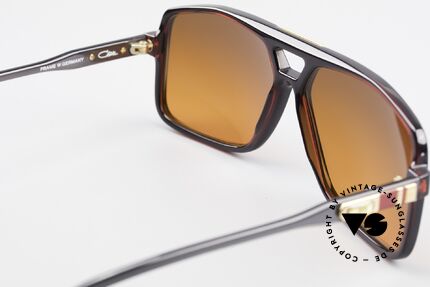 Cazal 637 80's Hip Hop Shades Sunset, fancy customized sun lenses in sunset red-orange, Made for Men
