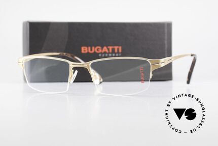 Bugatti 456 Nylor Titan Frame Gold-Plated, Size: large, Made for Men