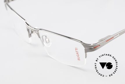 Bugatti 456 Nylor Titan Frame Ruthenium, sporty frame & lens design + flexible spring hinges, Made for Men