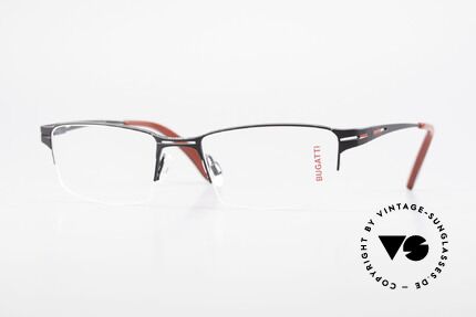 Bugatti 456 Titanium Eyeglass-Frame Nylor Details