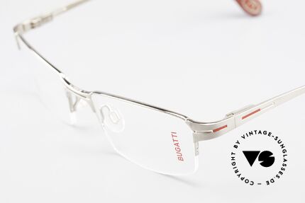 Bugatti 456 Nylor Titan Frame Palladium, sporty frame & lens design + flexible spring hinges, Made for Men