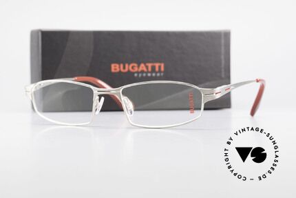 Bugatti 455 Titanium Frame Satin Palladium, Size: large, Made for Men