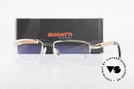 Bugatti 547 Precious Padouk Wood Gold M, Size: medium, Made for Men