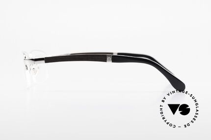 Bugatti 547 Precious Ebony Palladium M, flexible spring hinges for a 1st class wearing comfort, Made for Men