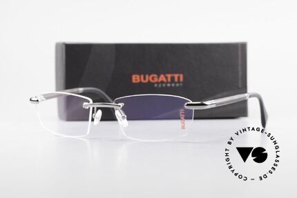 Bugatti 546 Ruthenium And Genuine Horn, Size: medium, Made for Men