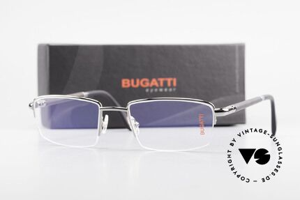 Bugatti 535 Horn Nylor Glasses Palladium, Size: medium, Made for Men