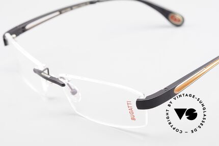 Bugatti 515 Rimless Designer Glasses Men, unworn (like all our rare vintage Bugatti eyeglasses), Made for Men