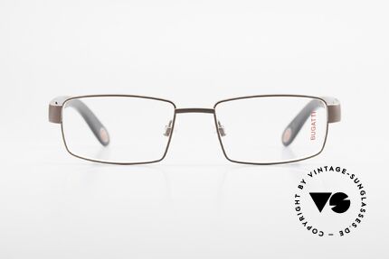 Bugatti 531 Ebony Titanium Eyeglass-Frame, satin brown Titanium frame (in LARGE size 55/18), Made for Men