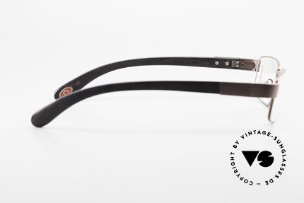 Bugatti 531 Ebony Titanium Eyeglass-Frame, unworn rarity for all lovers of quality; with orig. case, Made for Men