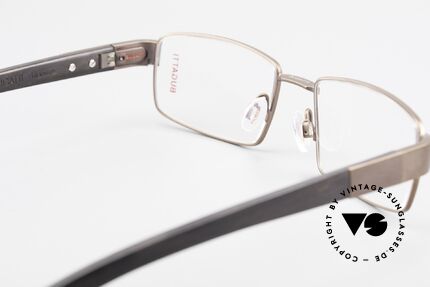 Bugatti 531 Ebony Titanium Eyeglass-Frame, Size: medium, Made for Men