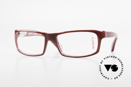 Bugatti 533 Men's Designer Luxury Glasses, striking plastic eyeglass-frame by BUGATTI, Made for Men