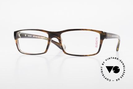 Bugatti 487 Striking Designer Eyeglasses, striking high-tech eyeglass-frame by BUGATTI, Made for Men