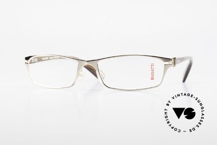 Bugatti 442 Gold-Plated Vintage Glasses, striking gentlemen's eyeglasses by BUGATTI, Made for Men
