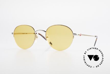 Bugatti 26658 90s Panto Designer Sunglasses, ultra rare Panto designer sunglasses in size 49/21, Made for Men