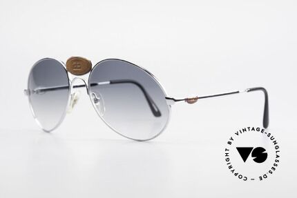 Bugatti 64745 Rare Collector's Sunglasses, spectacular frame with striking Bugatti leather logo, Made for Men