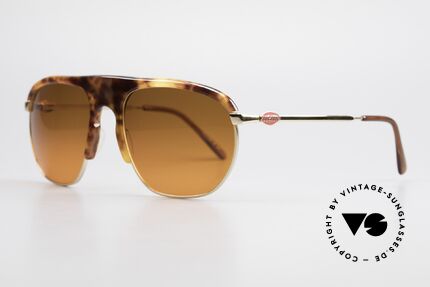 Bugatti 65219 Extraordinary 70's Sunglasses, LARGE frame (58 size); interesting / unique design, Made for Men