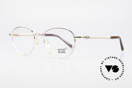 Montblanc MB392 Luxury Panto Frame Rose Gold, metal frame in ROSÉ-GOLD (the finish looks warmer), Made for Men and Women