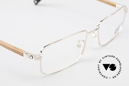 Montblanc MB389 Gold-Plated Wood Glasses Men, frame can be glazed with optical lenses / sun lenses, Made for Men