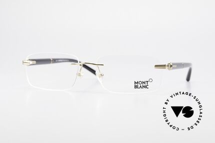 Montblanc MB337 Rimless Eyeglasses Gold-Plated, rimless Mont Blanc glasses, 337, col. 030, size 57/16, Made for Men