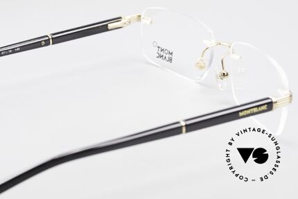 Montblanc MB337 Rimless Eyeglasses Gold-Plated, true luxury eyeglasses, rather a design for gentlemen, Made for Men