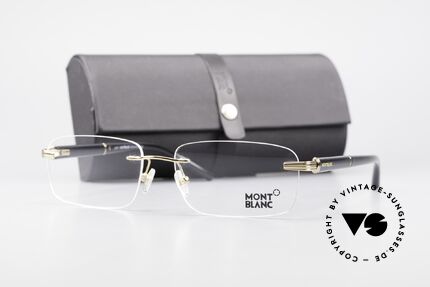 Montblanc MB337 Rimless Eyeglasses Gold-Plated, Size: medium, Made for Men