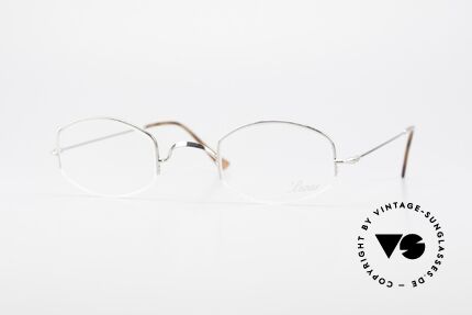Lunor Classic Semi Rimless Vintage Frame, LUNOR: shortcut for French "Lunette d'Or" (gold glasses), Made for Men and Women