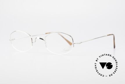 Lunor Classic Semi Rimless Vintage Frame, well-known for the "W-bridge" & the plain frame designs, Made for Men and Women