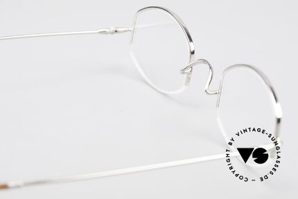 Lunor Classic Semi Rimless Vintage Frame, 115mm frame width = rather a very SMALL Lunor model!, Made for Men and Women