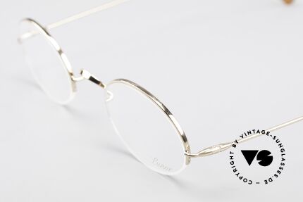 Lunor Classic Oval Semi Rimless Vintage Frame, unworn RARITY (for all lovers of quality) from app. 1999, Made for Men and Women