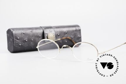 Lunor Classic Oval Semi Rimless Vintage Frame, Size: extra small, Made for Men and Women